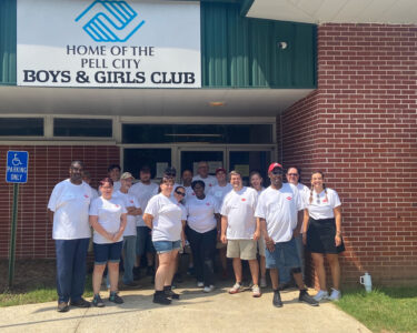 Red Diamond Helping at the Boys and Girls Club